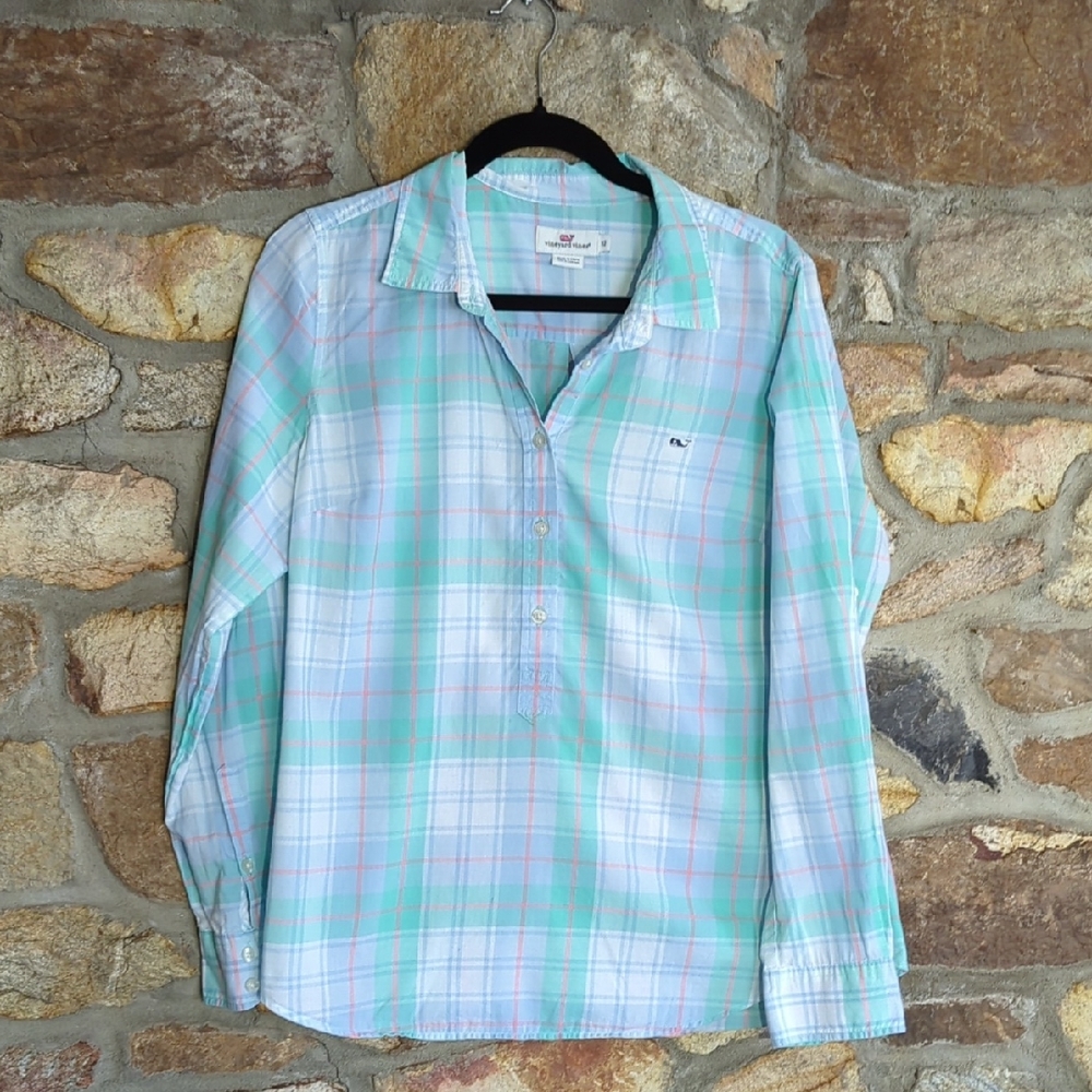 Vineyard Vines Pastel Plaid Shirt